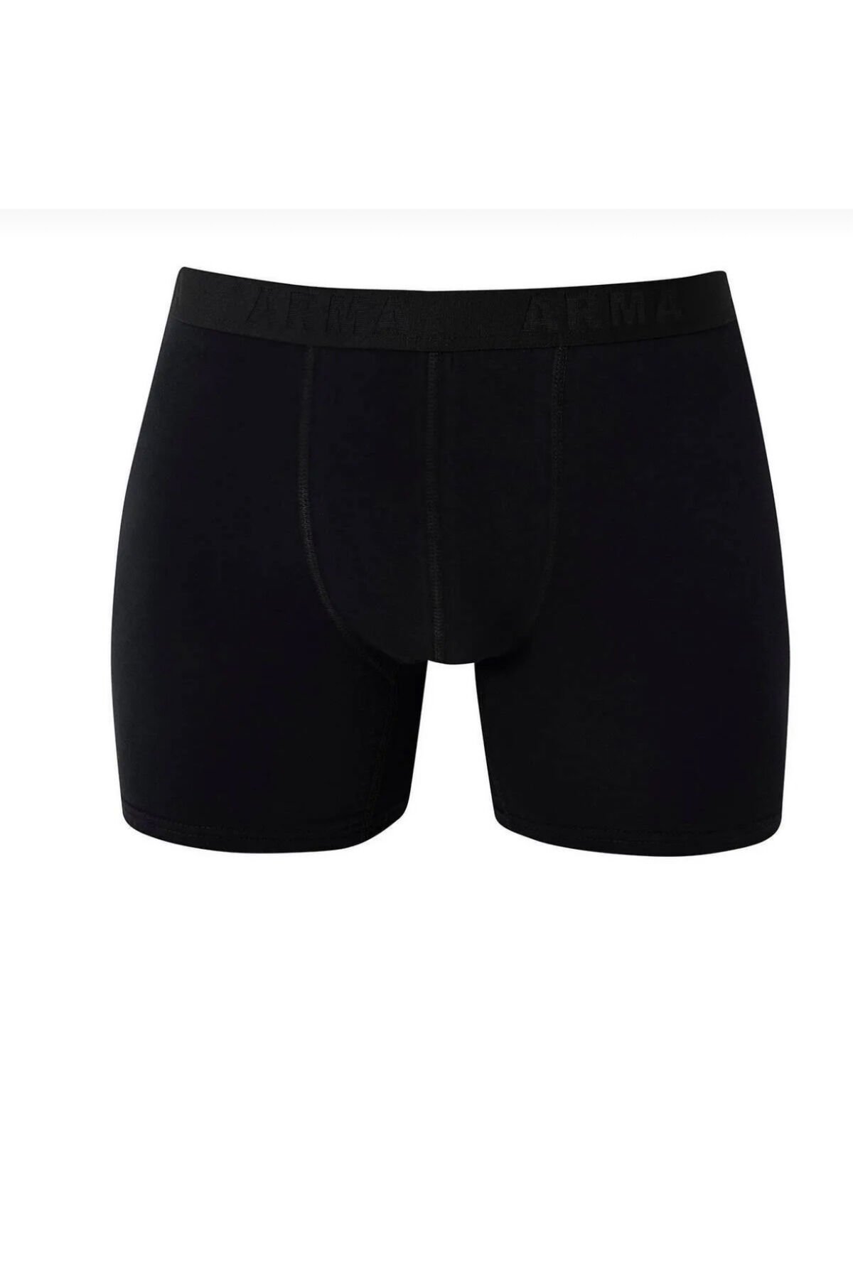 Arma Pamuklu Likralı Uzın Paçalı Erkek Siyah Boxer 3'lü Paket Siyah - M