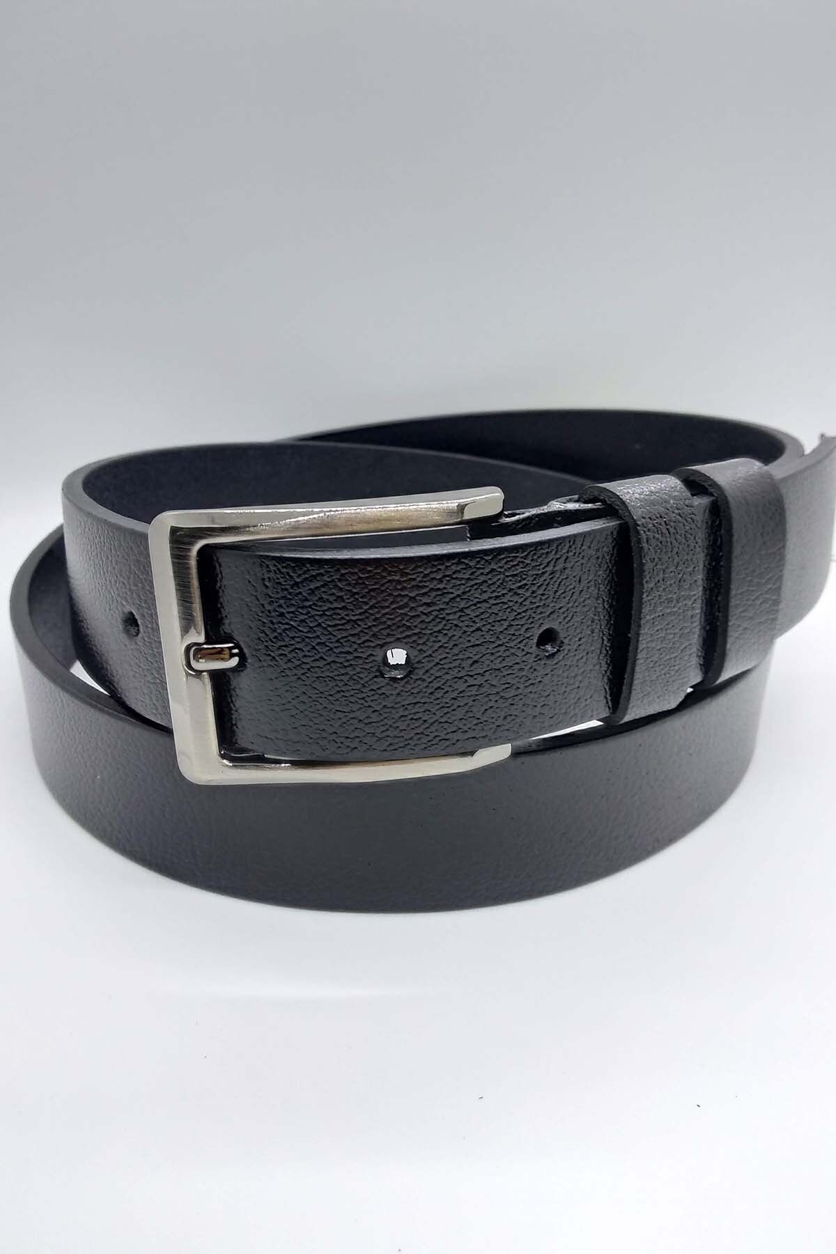 Erkek Hakiki Deri Kemer Siyah