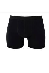 Arma Pamuklu Likralı Uzın Paçalı Erkek Siyah Boxer 3'lü Paket Siyah - XL