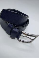 %100 hakiki deri 2’li kahverengi Lacivert Erkek Kemer