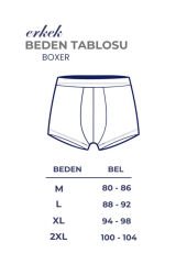 Arma Pamuklu Likralı Uzın Paçalı Erkek Gri Boxer 6'lı Paket Gri - 3XL