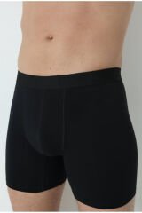 Arma Pamuklu Likralı Uzın Paçalı Erkek Beyaz Boxer 10'lu Paket Siyah - 3XL