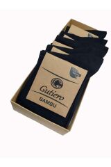 Erkek 5 Çift Bambu Dikişsiz Uzun Siyah Çorap