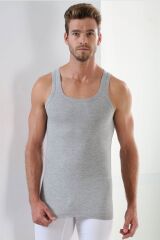 Arma Premium %100 Pamuklu Gri Erkek Atlet 3'lü Paket