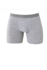 Arma Pamuklu Likralı Uzın Paçalı Erkek Gri Boxer 6'lı Paket