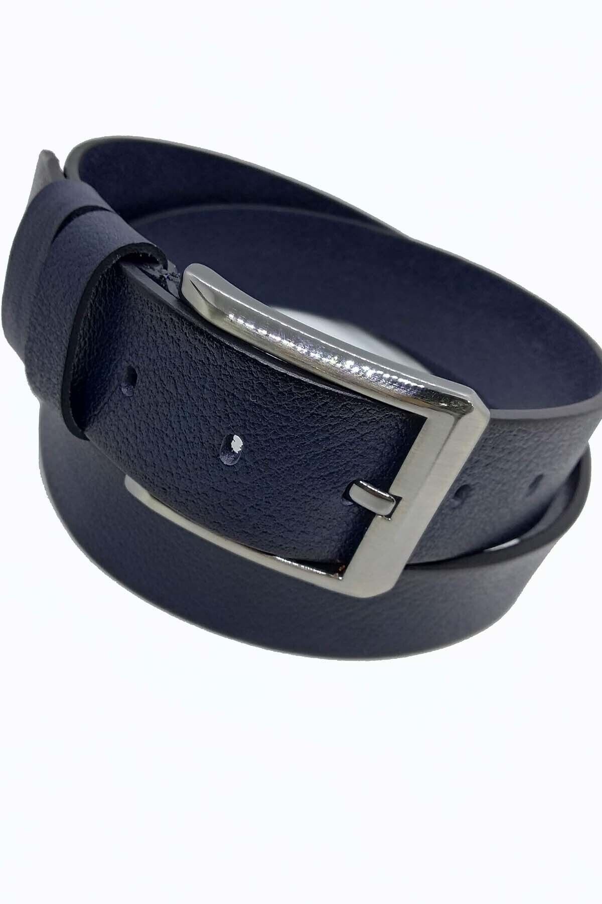 Unisex Kahverengi Kemer Lacivert - 125 Cm